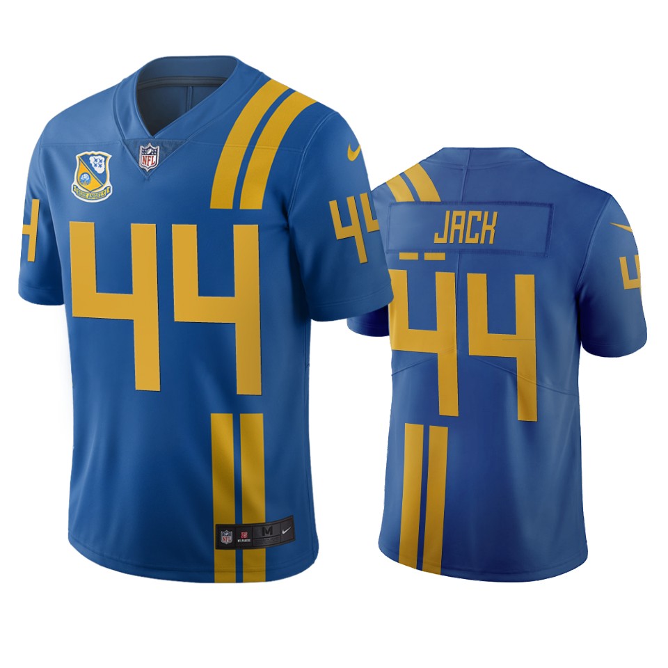 Men Nike Jacksonville Jaguars 44 Myles Jack Royal Vapor Limited City Edition NFL Jersey